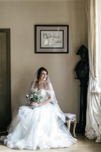 Bridal portrait before the wedding ceremony