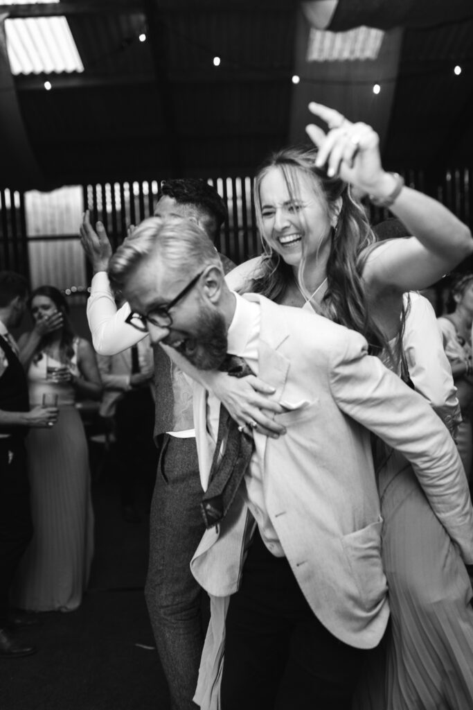 candid dancefloor wedding photographs